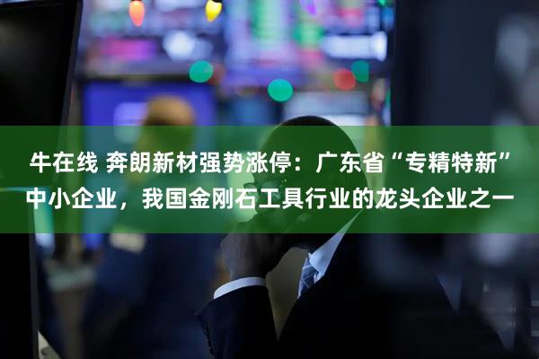 牛在线 奔朗新材强势涨停：广东省“专精特新”中小企业，我国金刚石工具行业的龙头企业之一